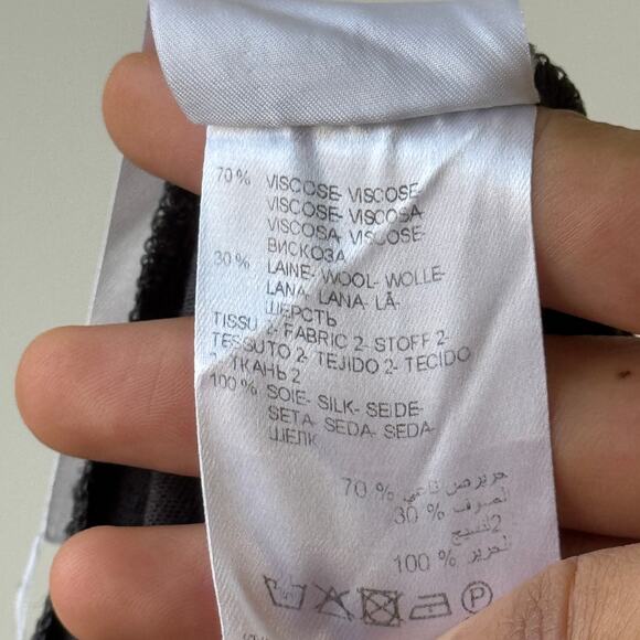 Vintage Kookai pleated silk-collar sleeveless top with lace trim (S/M) - Picture 8 of 9